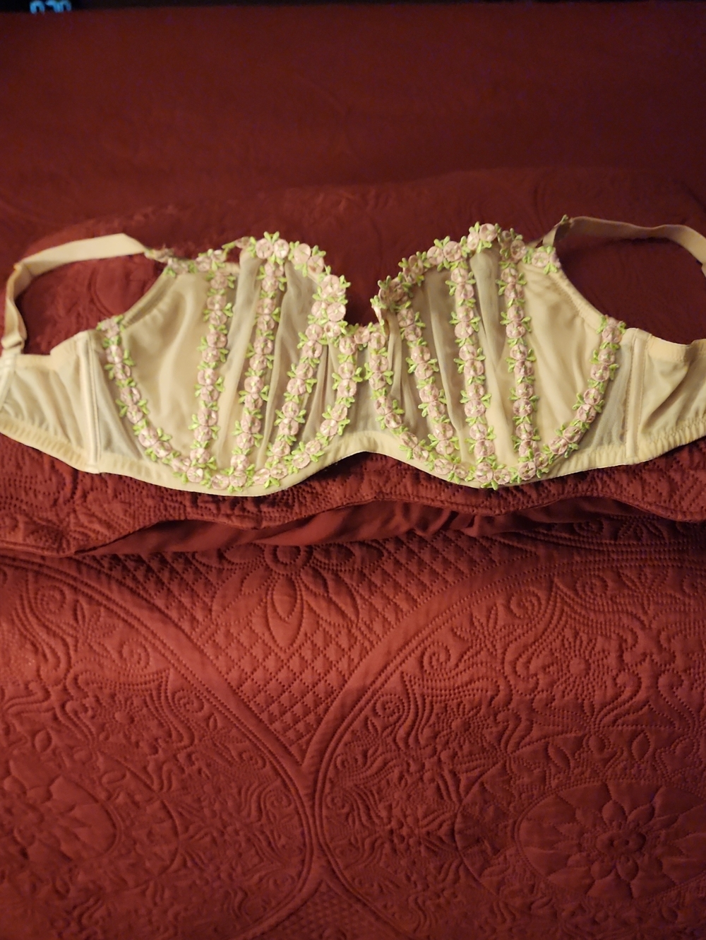 Victoria's Secret "Wicked" Dream Angels Embroidered Balconette Bra